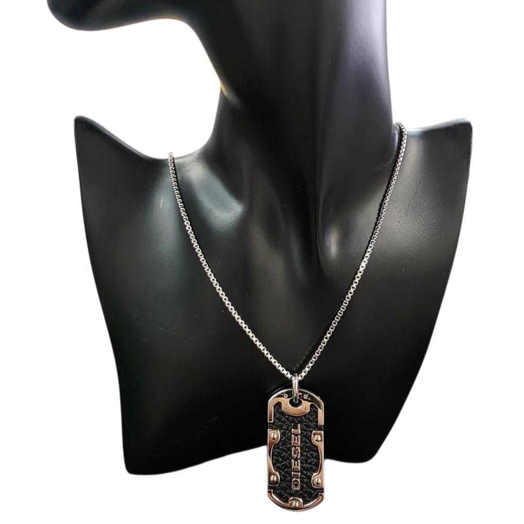 未使用美品✨ディーゼル DIESEL ネックレス Y2K ドッグタグ プレート