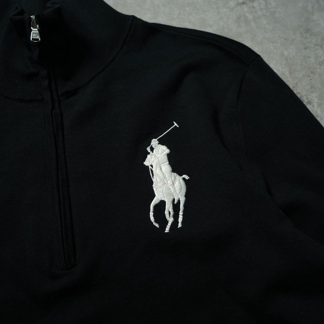 y2k POLO RALPH LAUREN 長袖カットソー ハーフジップ