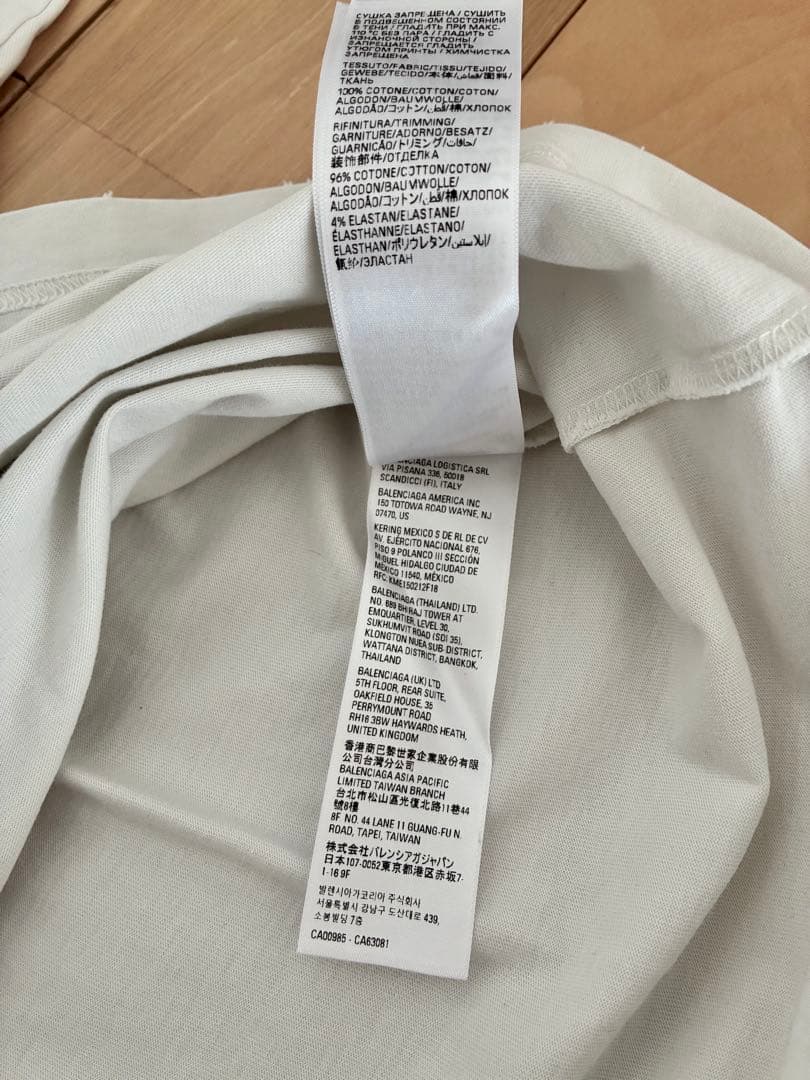 BALENCIAGA バレンシアガ Tシャツ カレッジロゴプリント