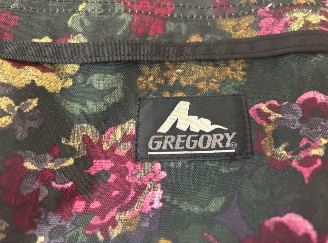 美品 Gregory 旧ロゴガーデンフラワーサッチェルMショルダーバッグ
