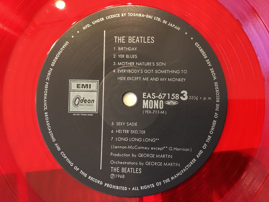 ビートルズ the Beatles ホワイトアルバム レコード モノMONO