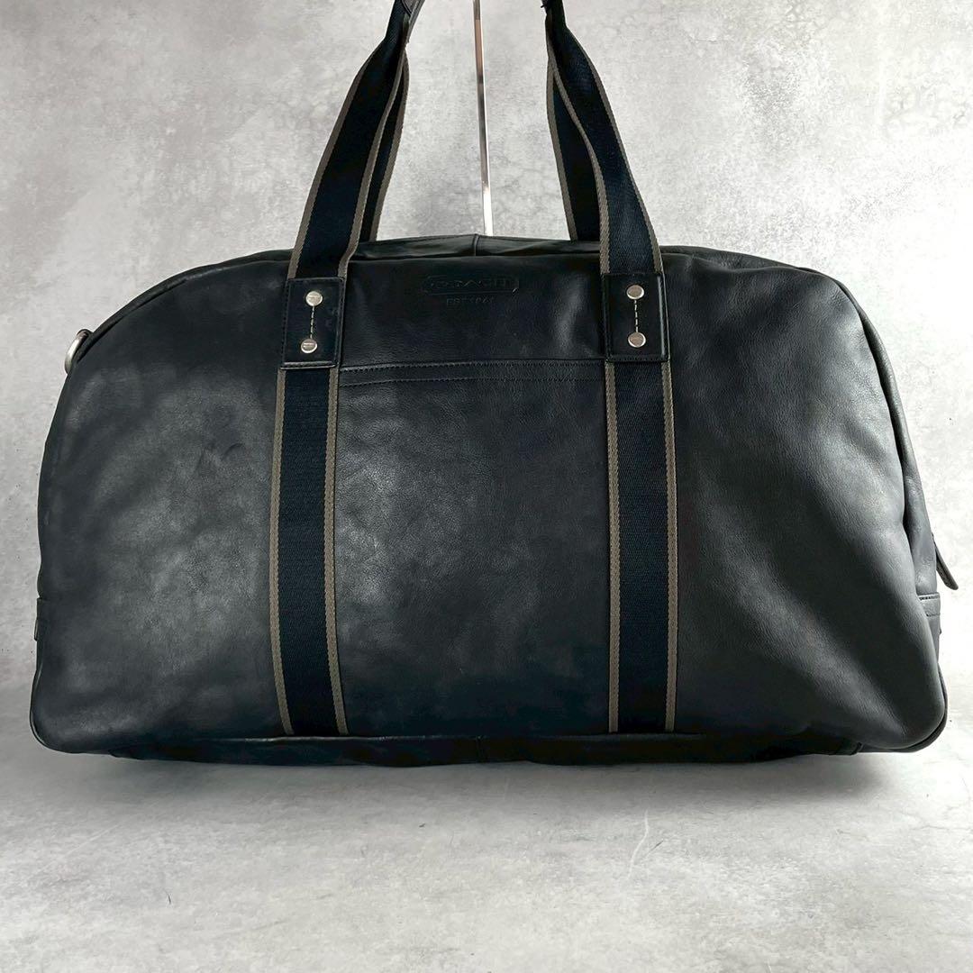 美品✨COACH コーチ ボストンバッグ レザー ブラック 2way 大容量