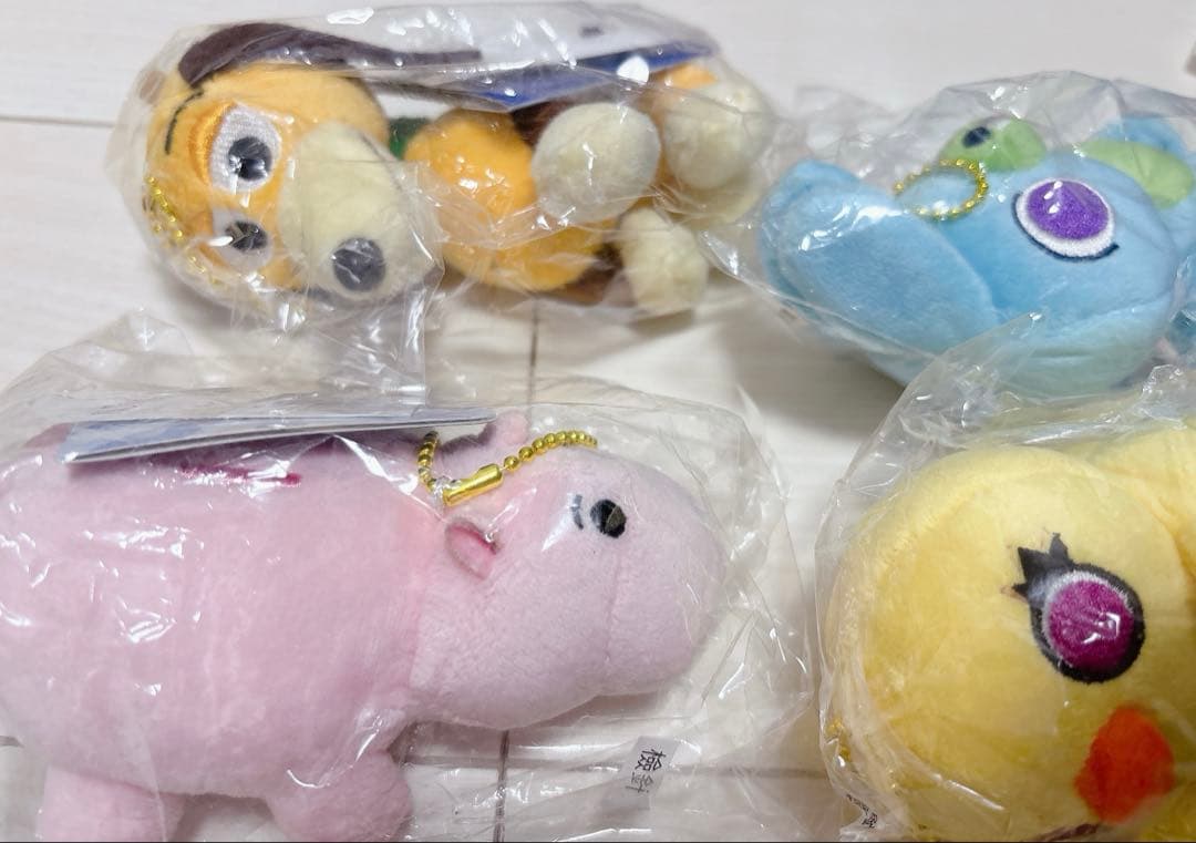 ぬいぐるみ　キーホルダー　トイストーリー　ダッキーアンドバニー　ハム　スリンキー