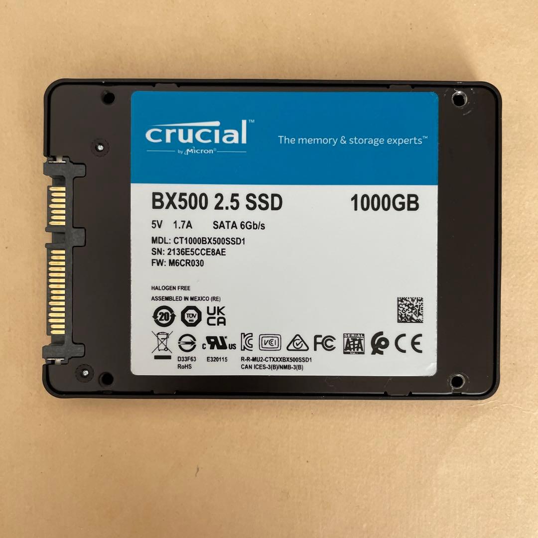 Y*o様 ユーズ品　Crucial BX500 1000GB SSD