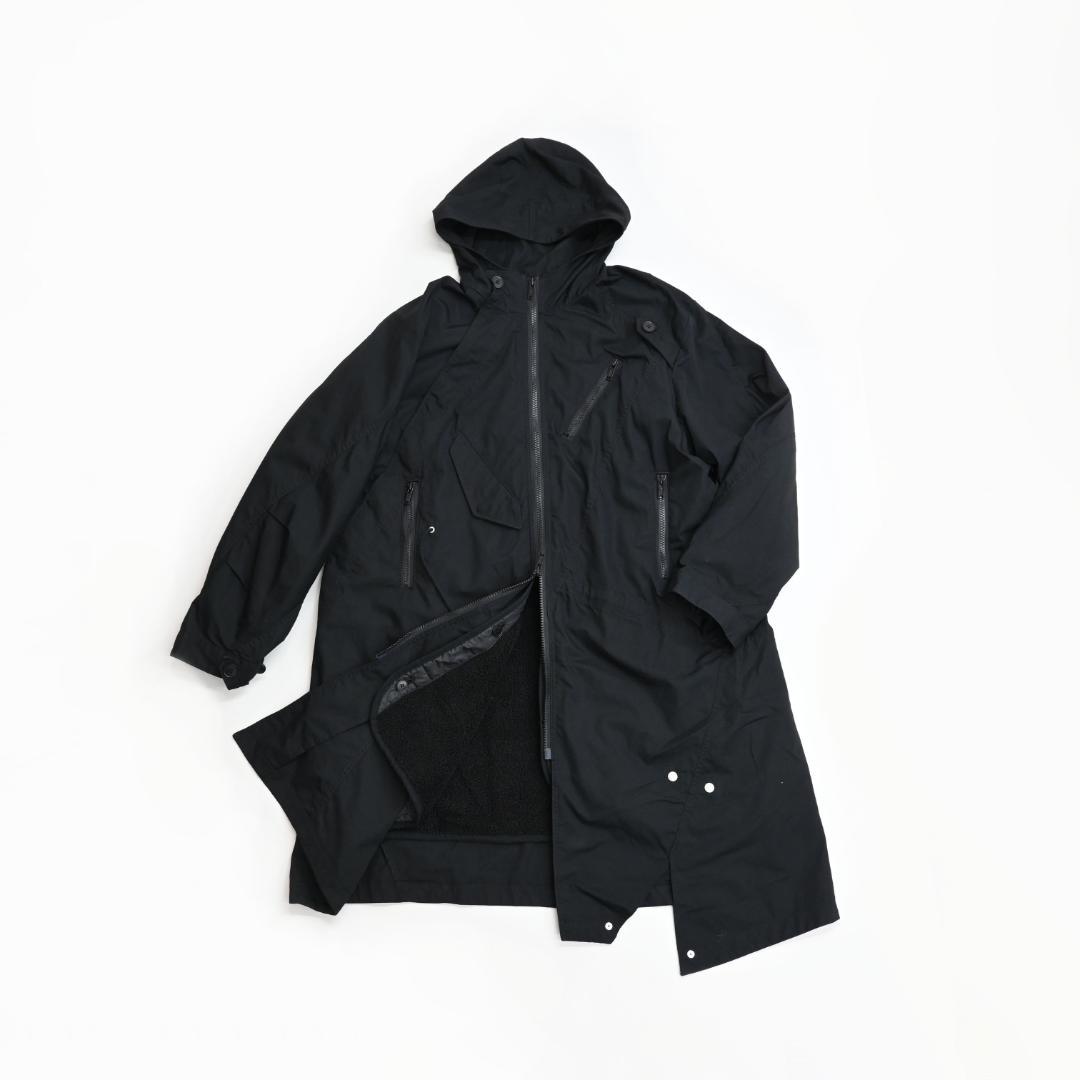 □ 45486★冬 24AW アンダーカバー コットンモッズコート 5 ブラック