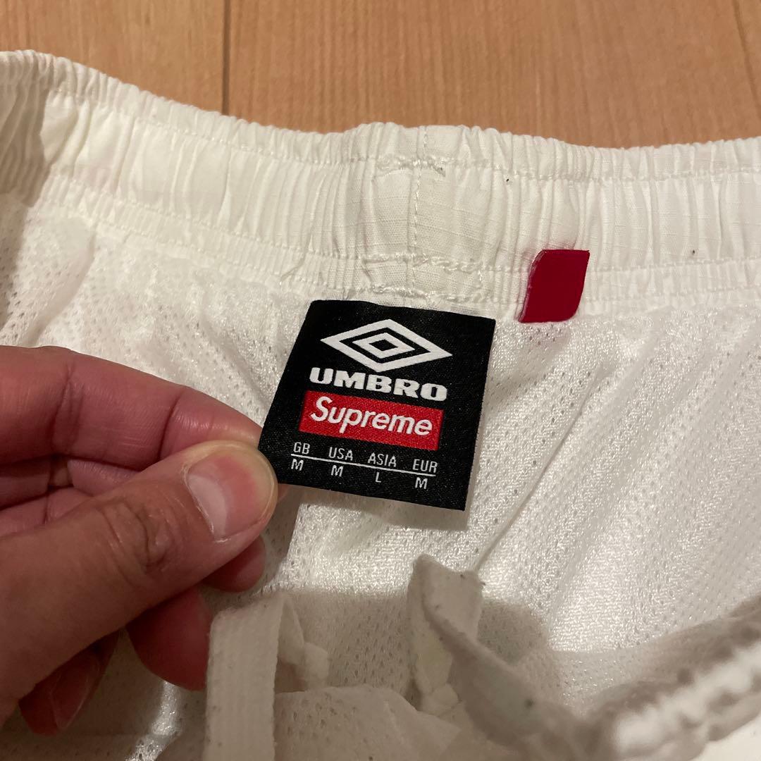 【美品】Supreme × Umbro トラックパンツ M白