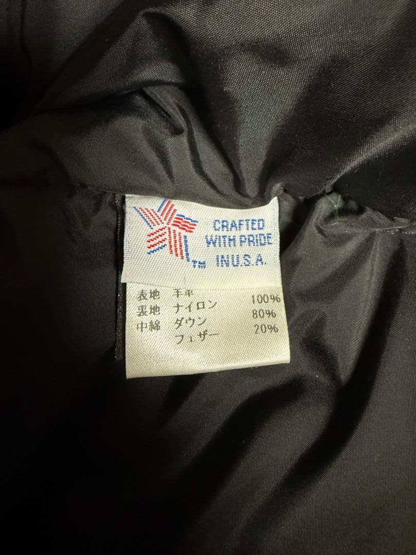 schott羊レザーダウンベスト　MADE IN USA