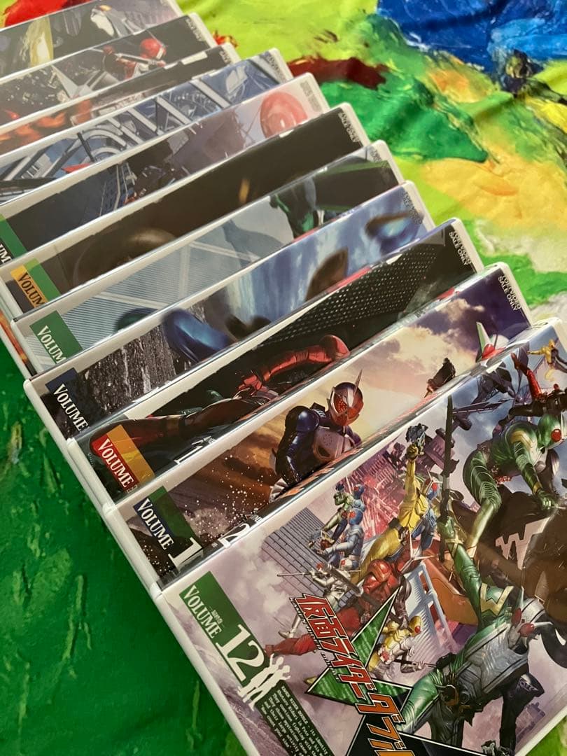 仮面ライダーW(ダブル)DVD 全12巻セット 収納ボックス付き[美品]
