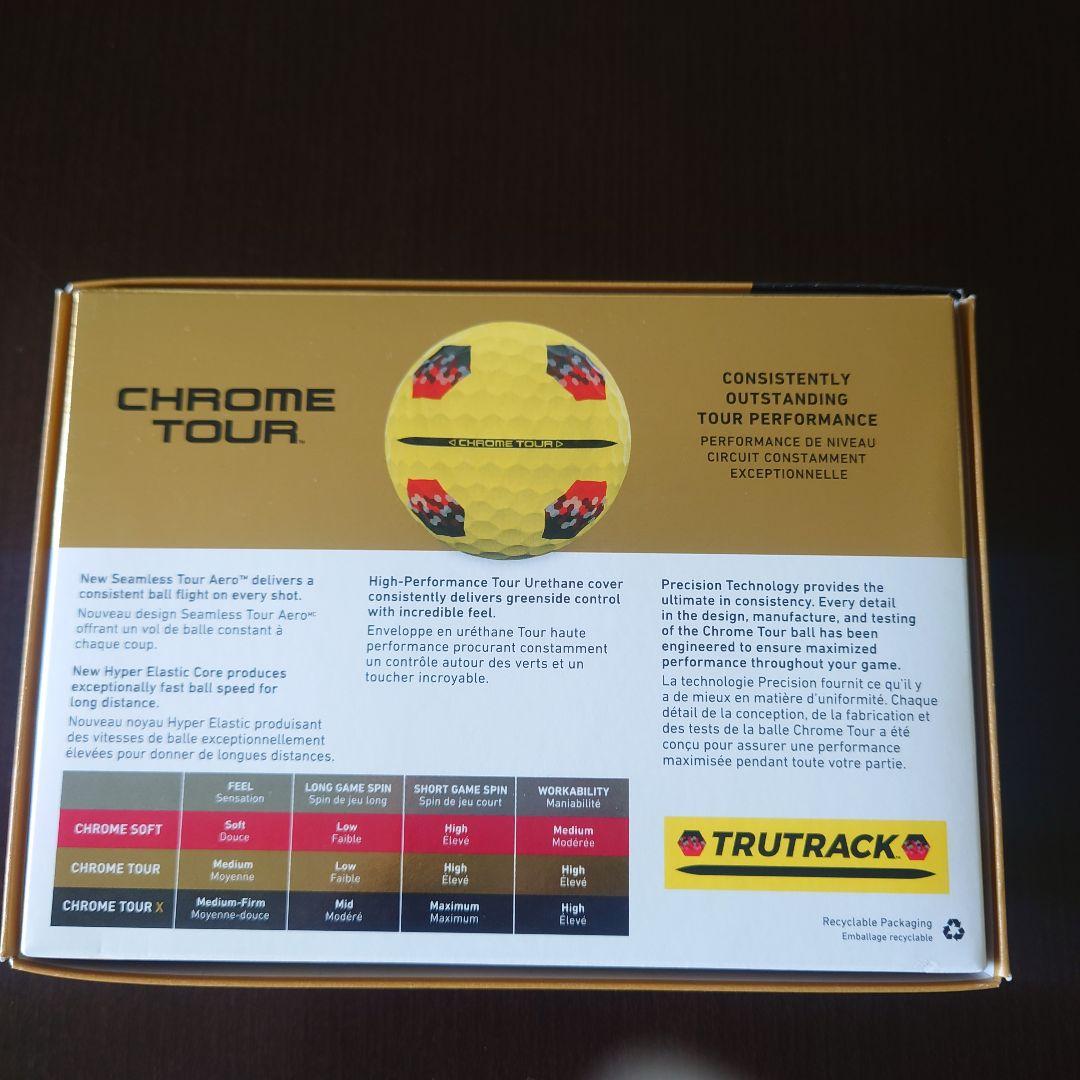 キャロウェイ CHROME TOUR TRUTRACK　黄色　サッカーボール