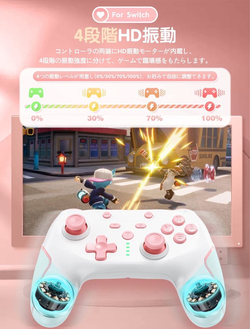 ⭐️超人気商品⭐️Switch コントローラー 背面ボタン付き マクロ機能