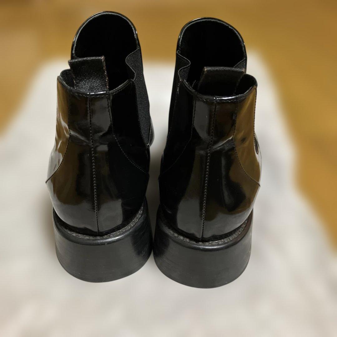 PRADAレザーショートブーツ