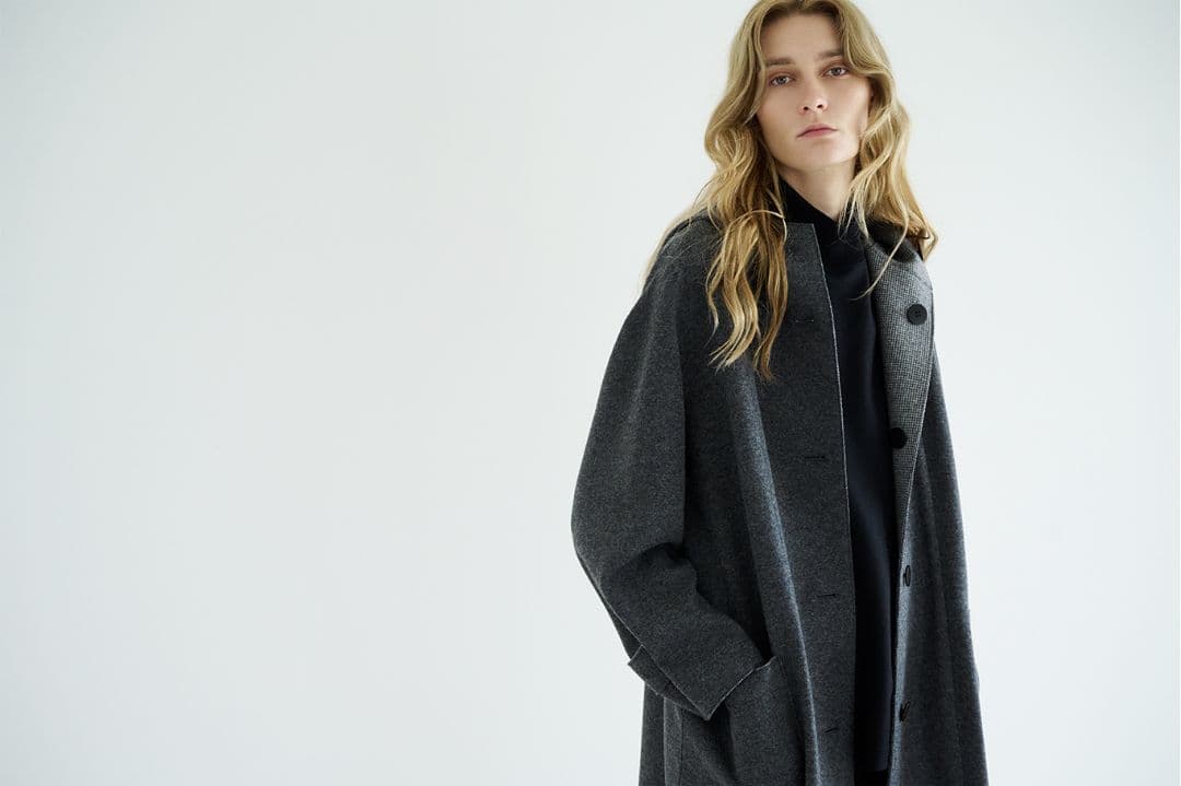 theory luxeリバーシブルコート