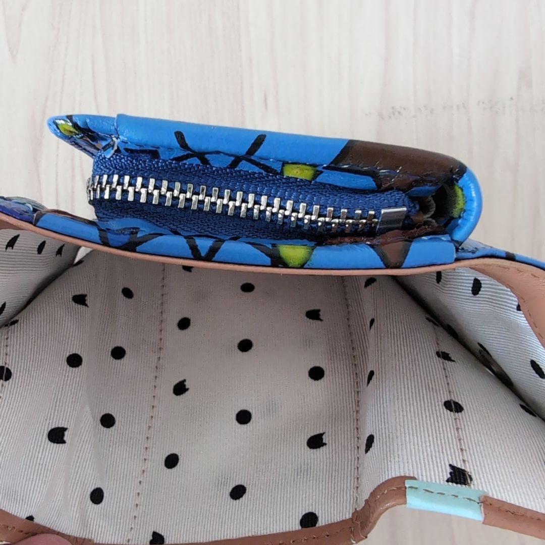 tsumori chisato CARRY 折り財布　ハンドクロスステッチ