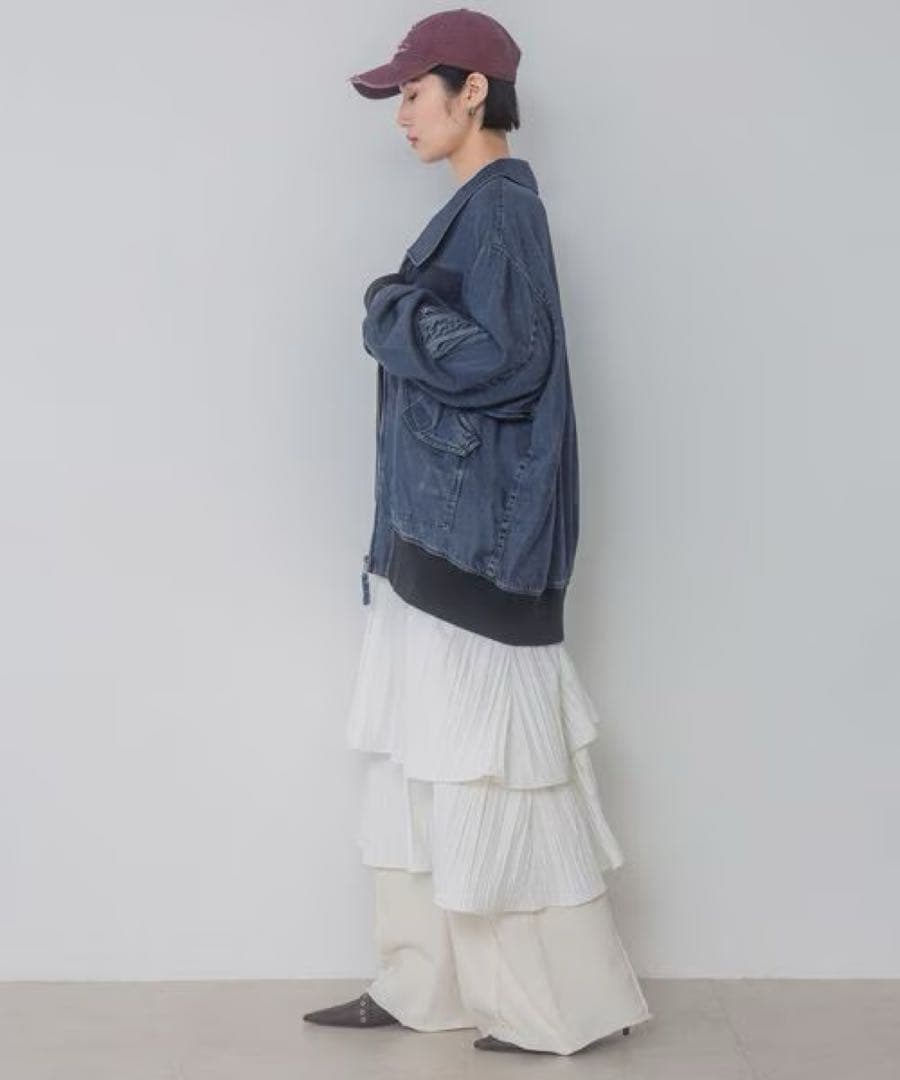 美品 JEANASIS リバーシブルフライトジャケット