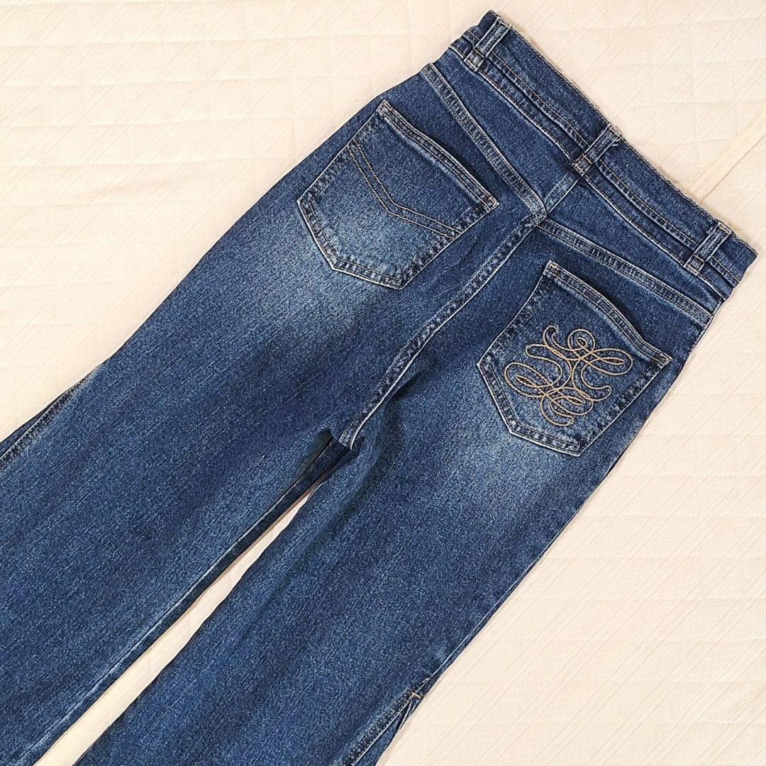 SNIDEL sustainableストレッチフレアデニム　0(S)　ブルー