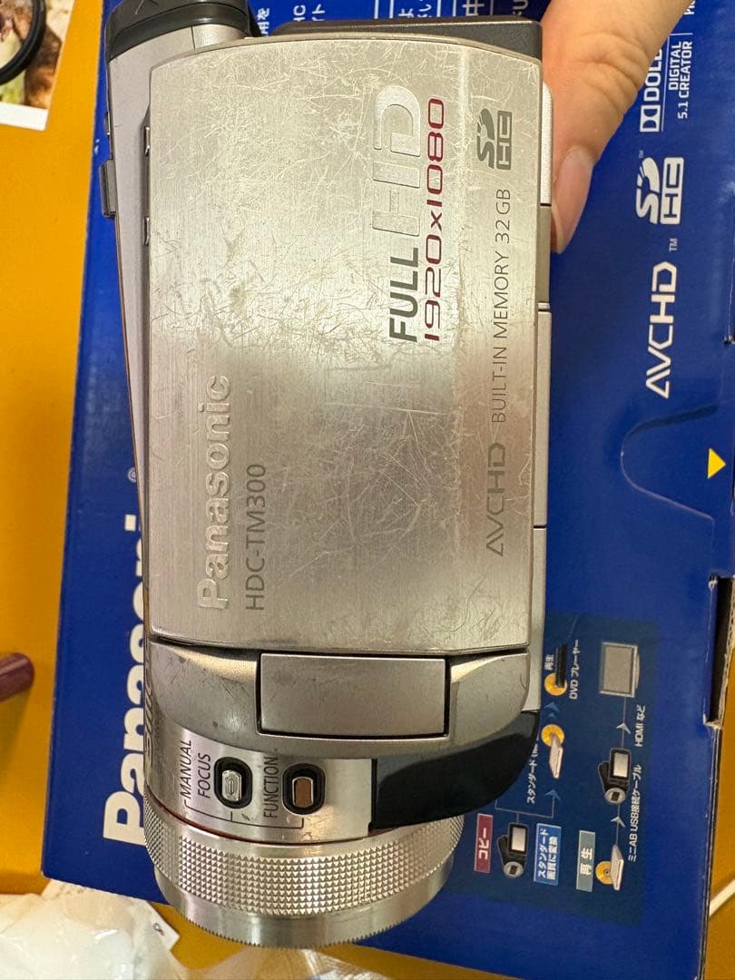Panasonic ビデオカメラ HDC-TM300 動作品　作例あり元箱充電器