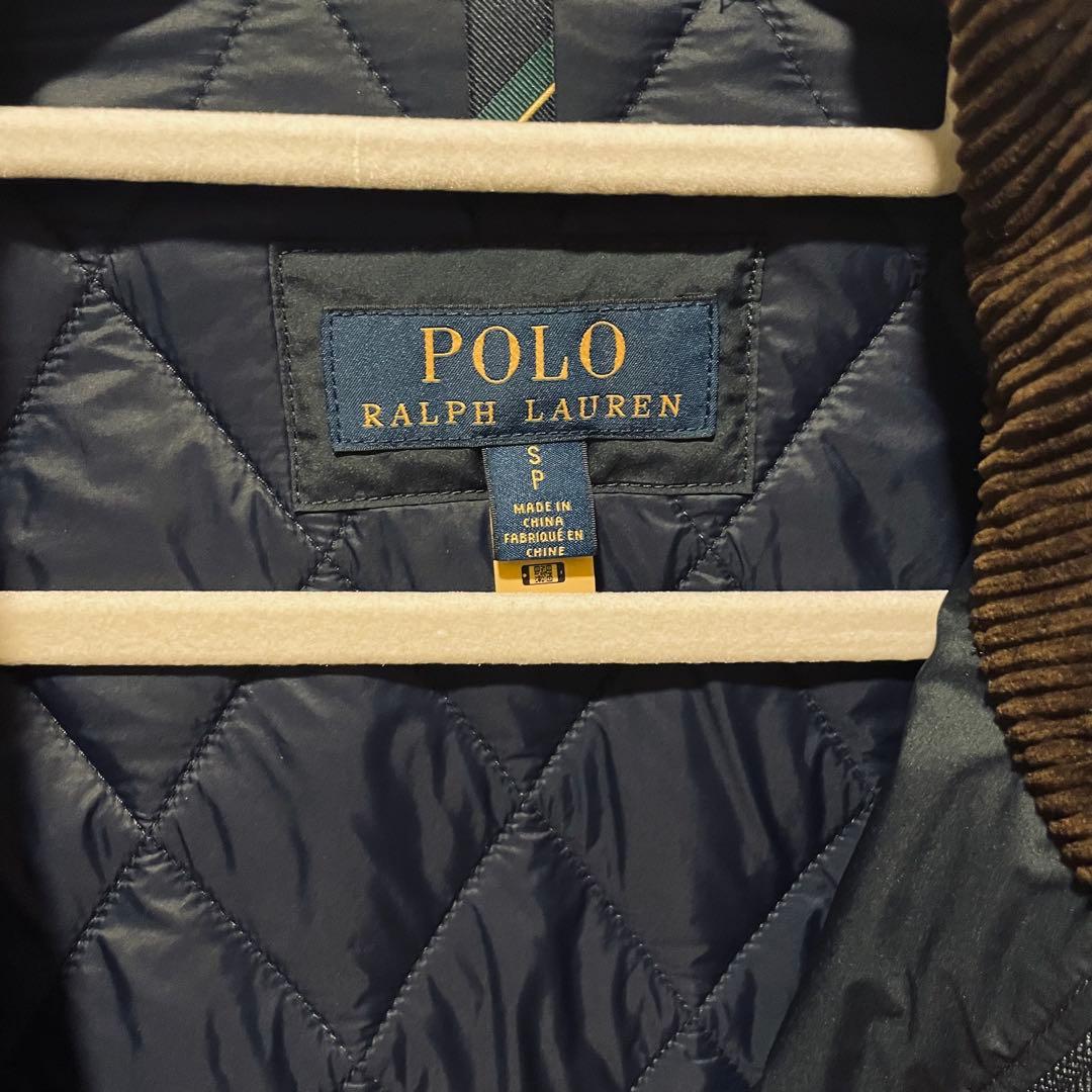 【美品】Polo Ralph Lauren キルティングジャケット ネイビー M