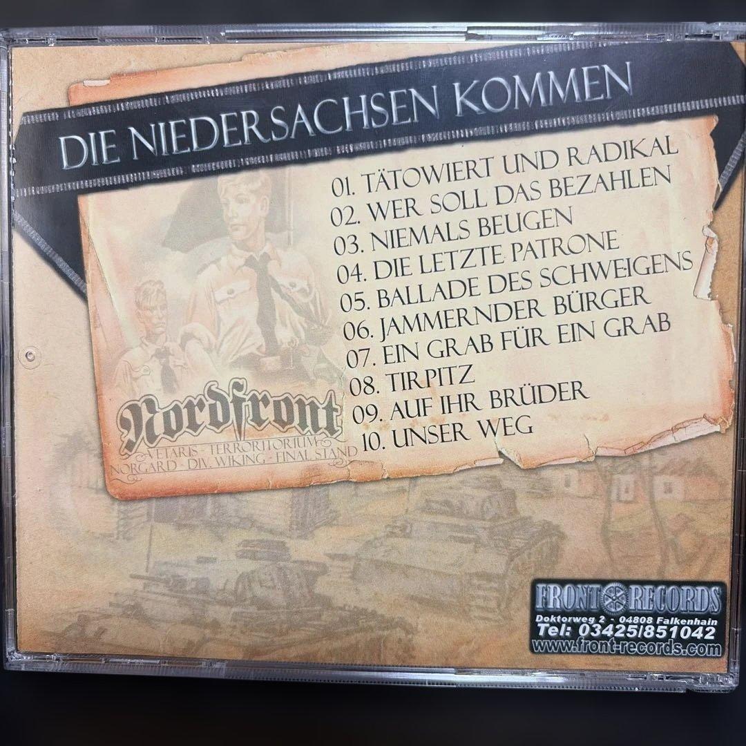 洋楽 Nordfront Die Niedersachsen Kommen