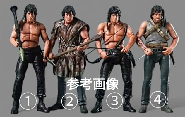 ★未使用 RAMBO アクション フィギュア 約16cm NECA 海外製品