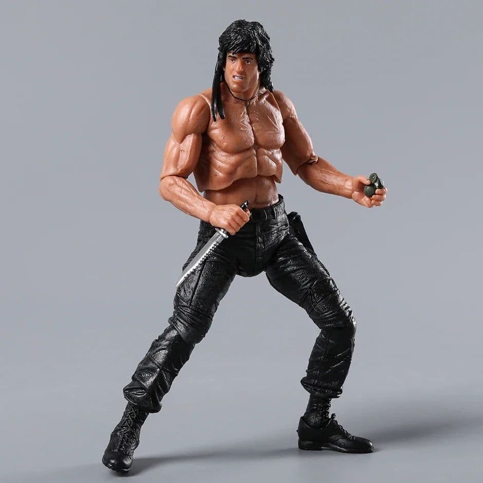 ★未使用 RAMBO アクション フィギュア 約16cm NECA 海外製品