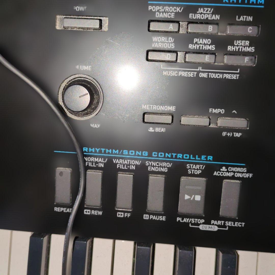 CASIO　WK-6600　本体　譜面台　アダプター