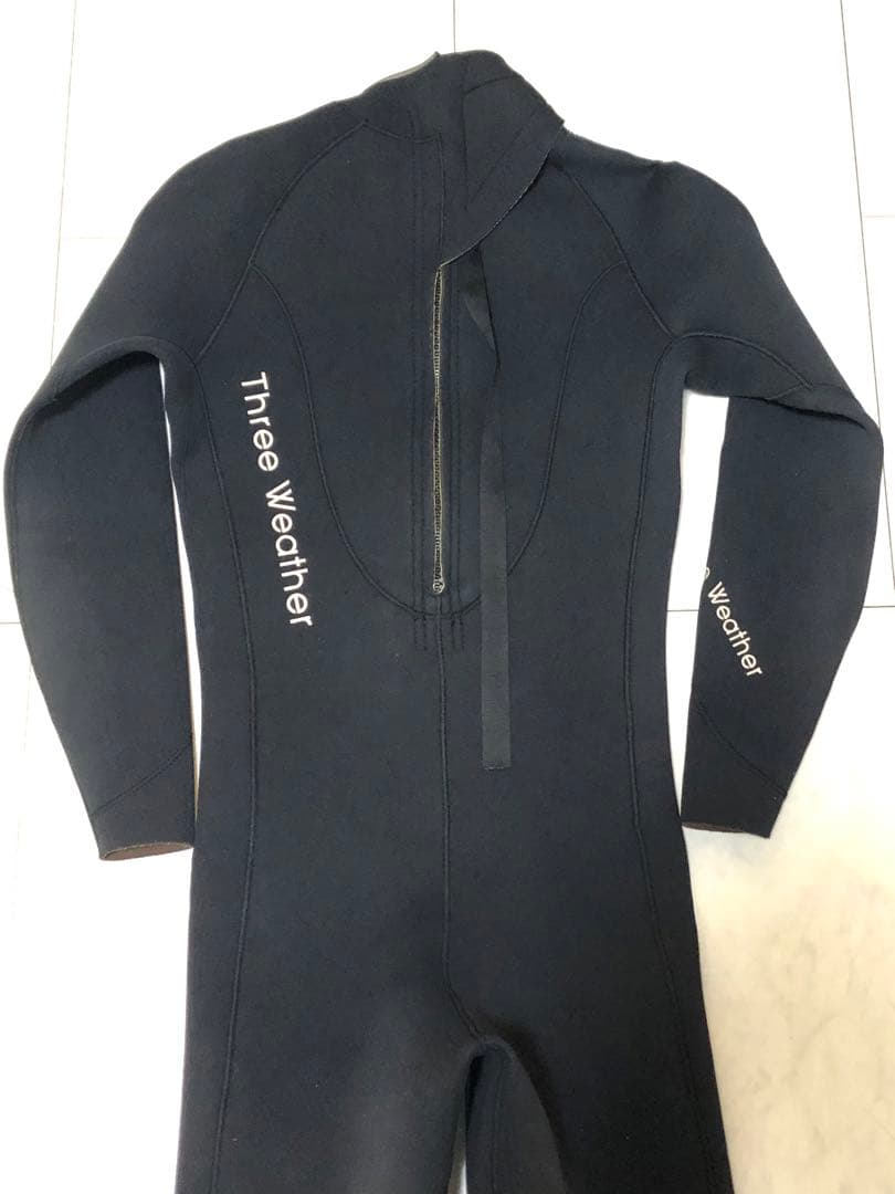良品 Three Weather スリーウェザー バックジップ フルスーツ 黒