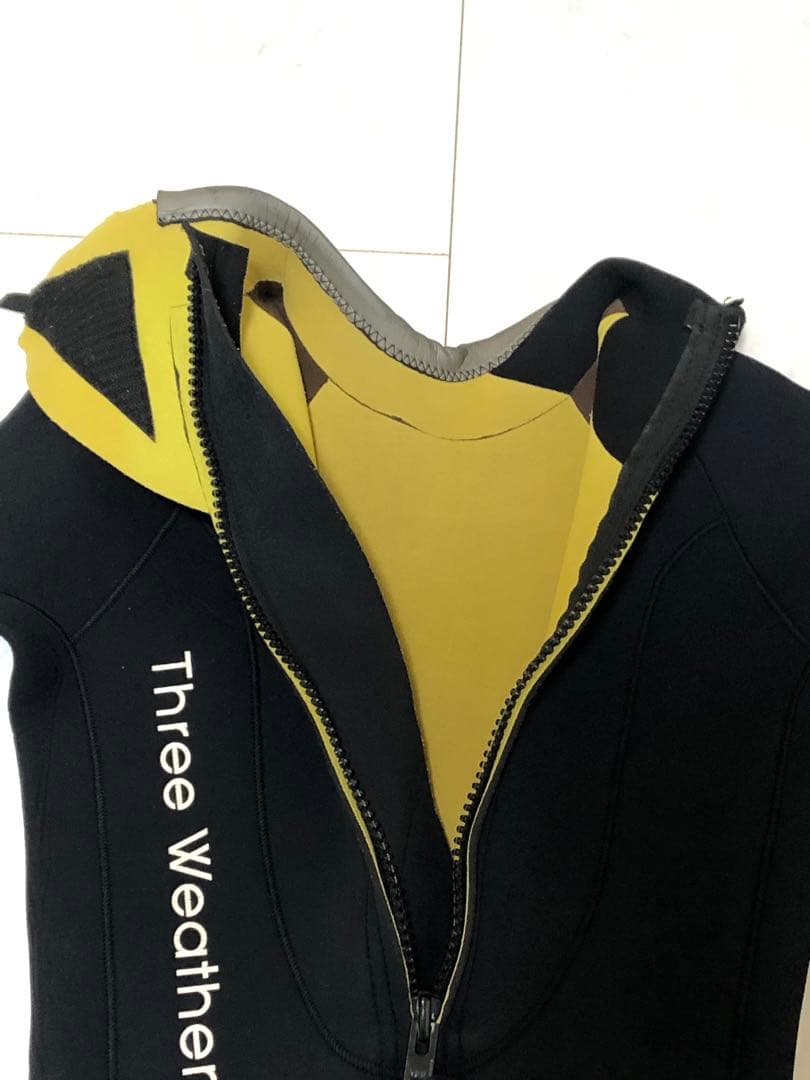 良品 Three Weather スリーウェザー バックジップ フルスーツ 黒