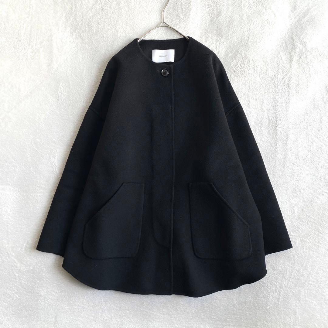 【ほぼ未使用✨】FRAMeWORK ハミルトンリバークルーネックコート　24AW