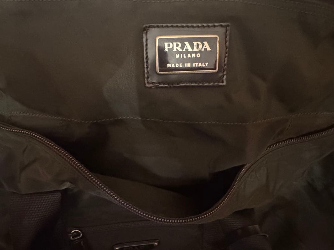 PRADA プラダ ボストンバッグ トラベルバッグ レザー盤三角ロゴ