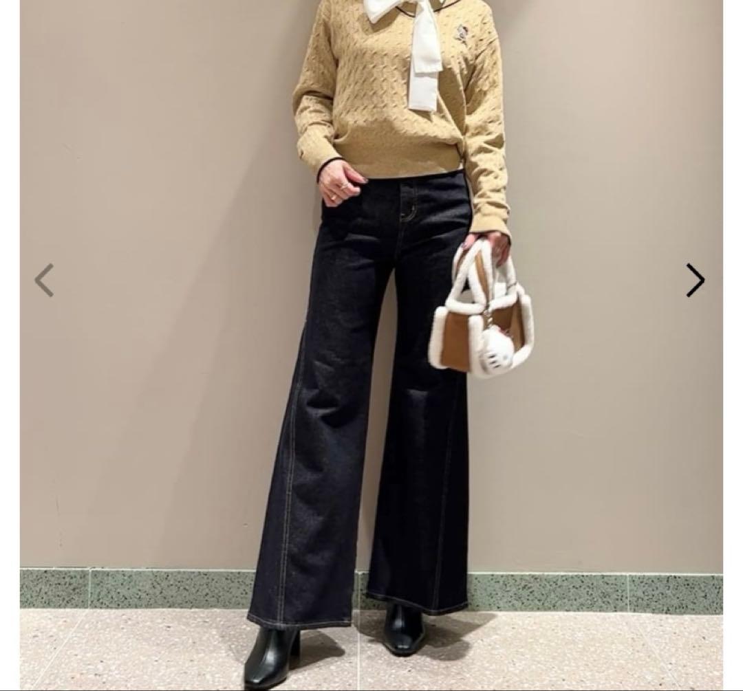 SNIDEL Sustainableストレッチフレアデニムパンツ IND/0