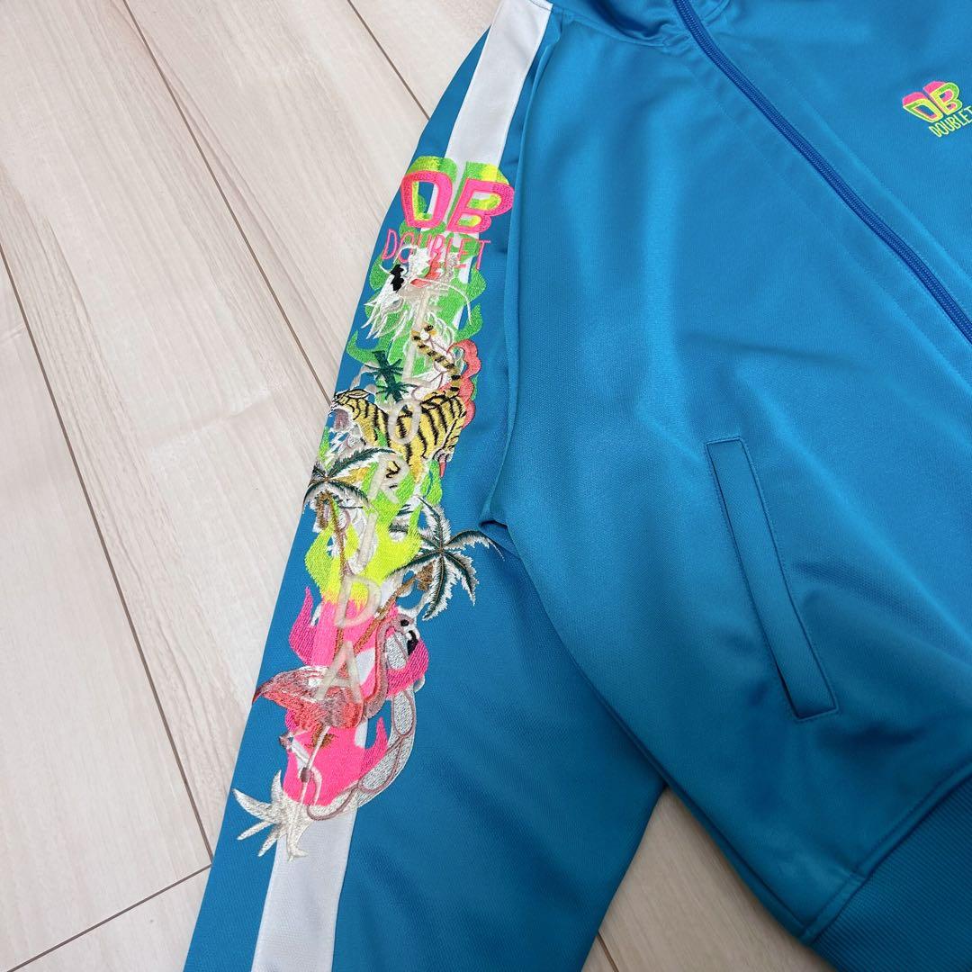 【美品】doublet 19ss カオス刺繍 トラックジャケット スカイブルー