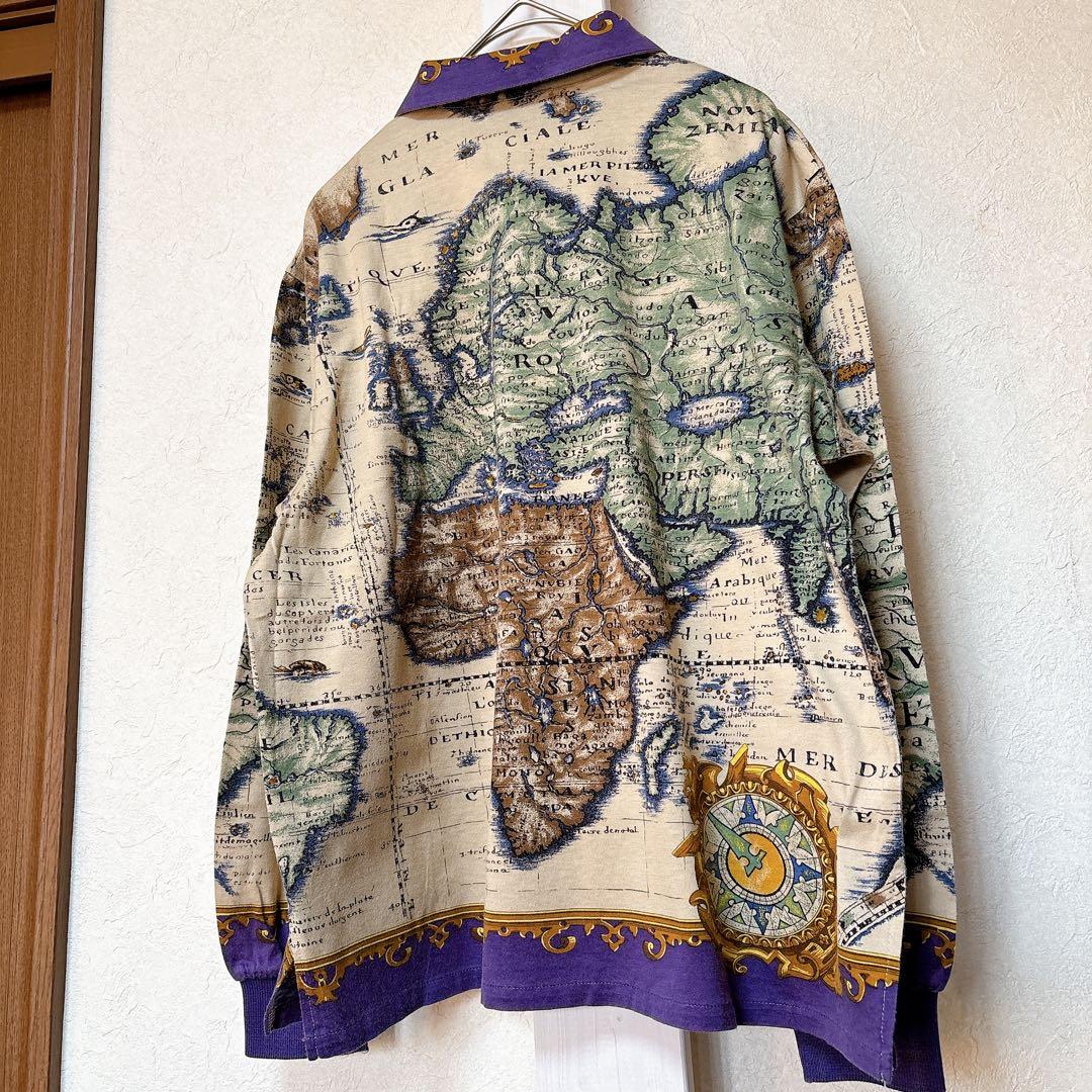 【超希少/美品】Christian Dior Sports 世界地図ポロシャツM