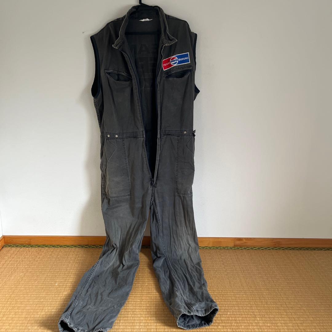 超レア中古！PEPSI SUZUKI ノースリーブジャンプスーツ グレー