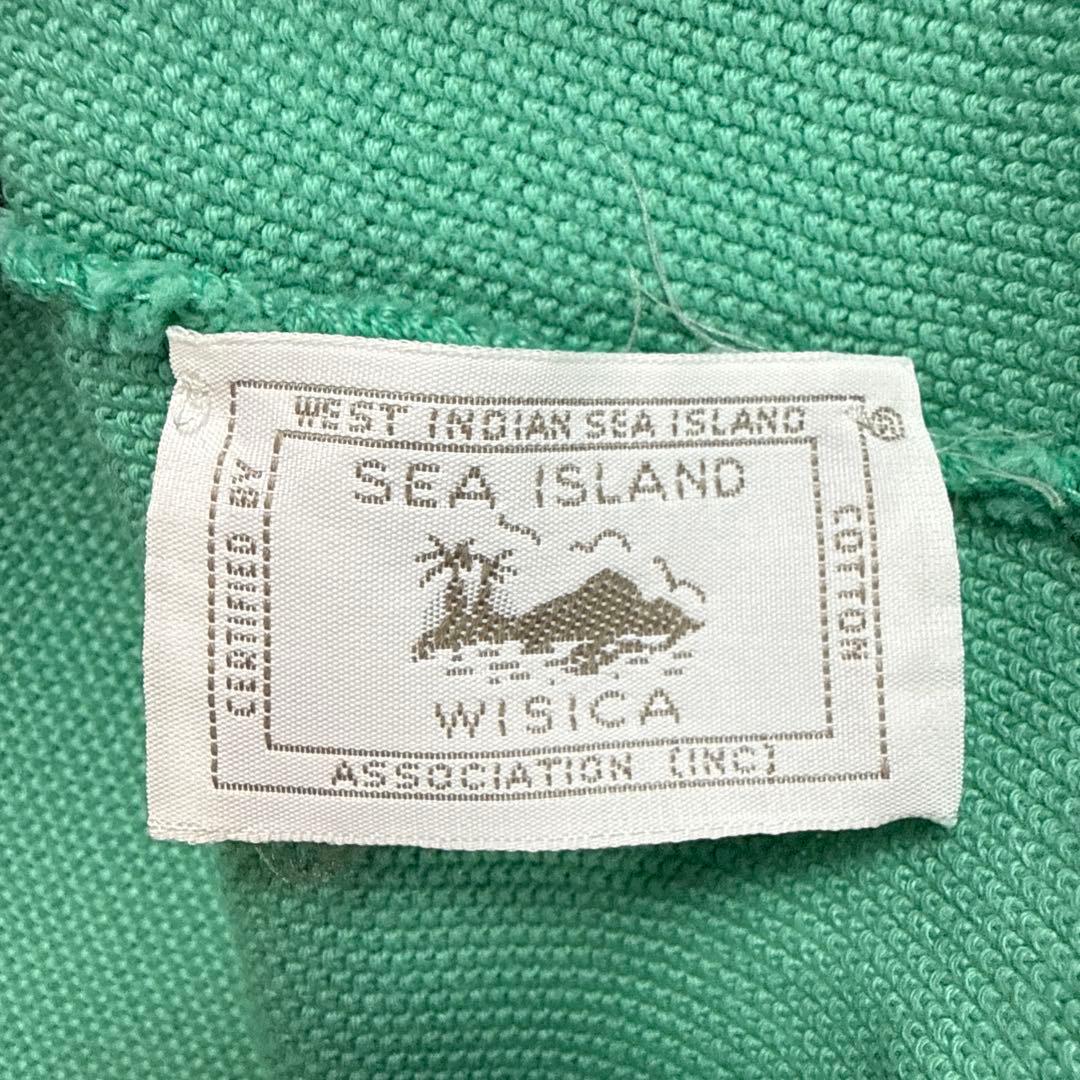 エルメスHERMES ノースリーブポロシャツ　ライトグリーン　S イタリア製