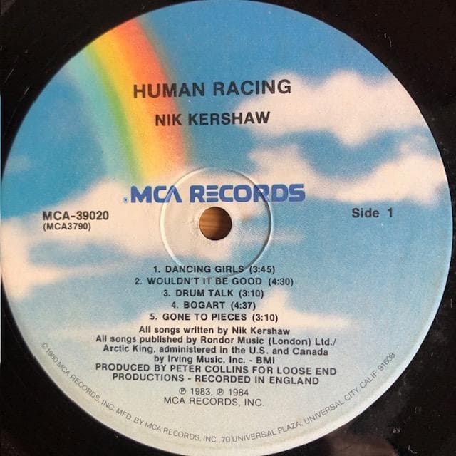 洋楽 Nik Kershaw Human Racing LP e223y128