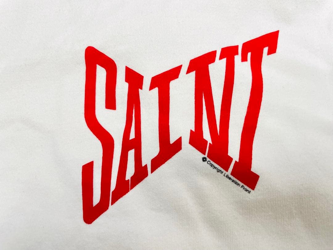 127★SAINT MICHAEL S/S TEE RIBON SAINT