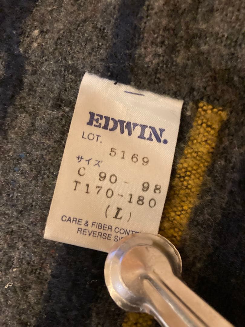 EDWIN 5169 裏地ウール混ブランケット！カバーオール　メイドインジャパン