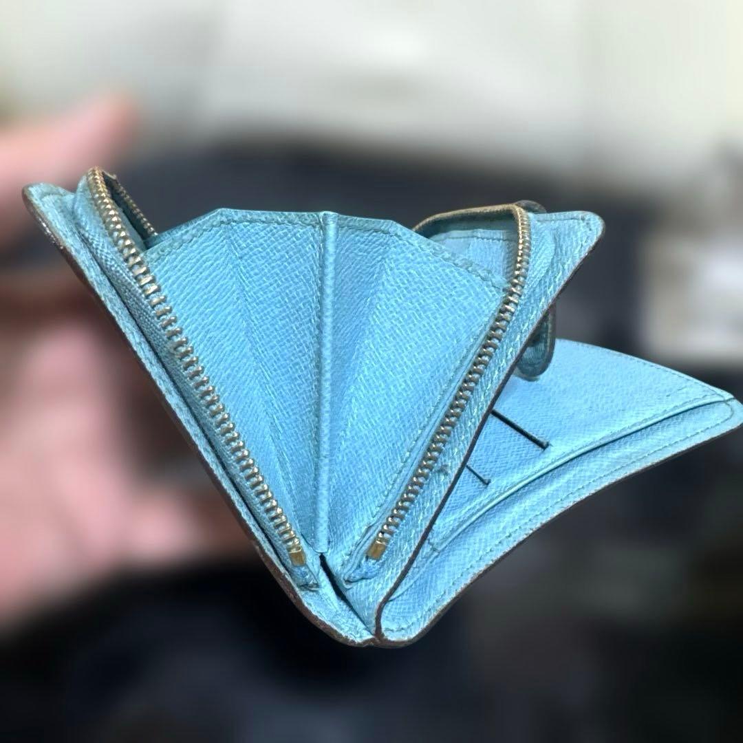 ⑤☆良品☆ モノグラムグルーム コンパクトジップ折財布 ベルボーイ