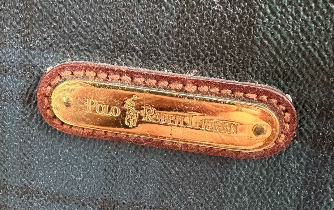 POLO RALPH LAUREN ボストンバッグ PVC レザー 大容量