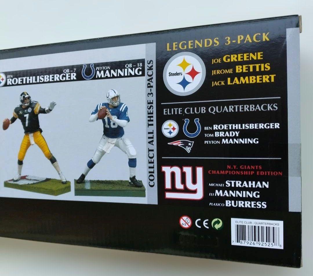 チ*マ様 (未開封品)マクファーレンNFL Elite QB 3-Pack フィ