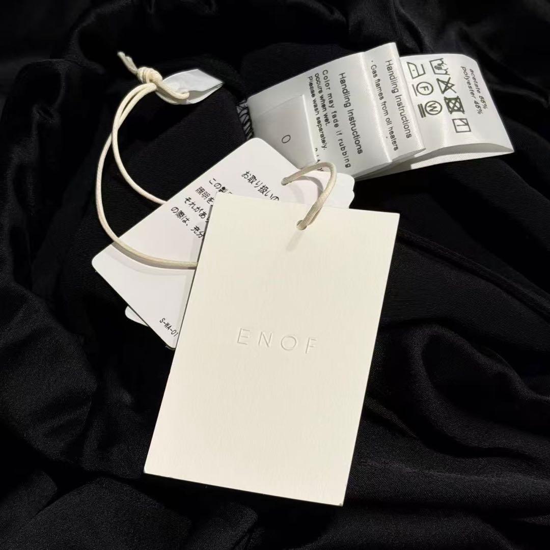 0 新品タグ付き ENOF ace long skirt ブラック