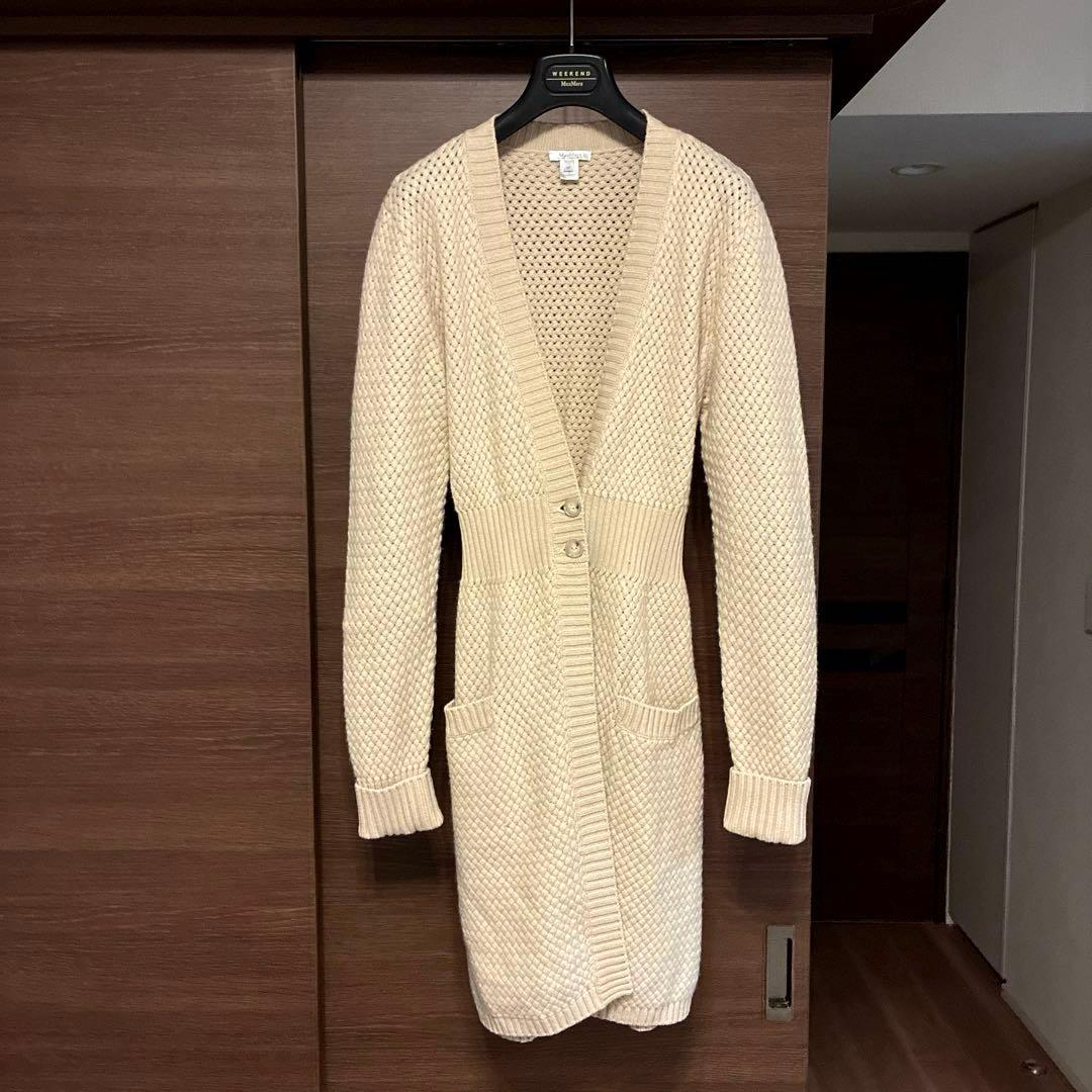 まる☆Max Mara カシミヤ100% カーディガンコート『M』☆