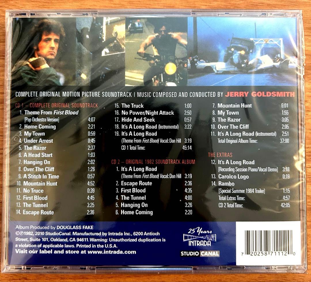 本編おまけ付き　未開封『ランボー』サントラ拡張盤CD（2010年盤）