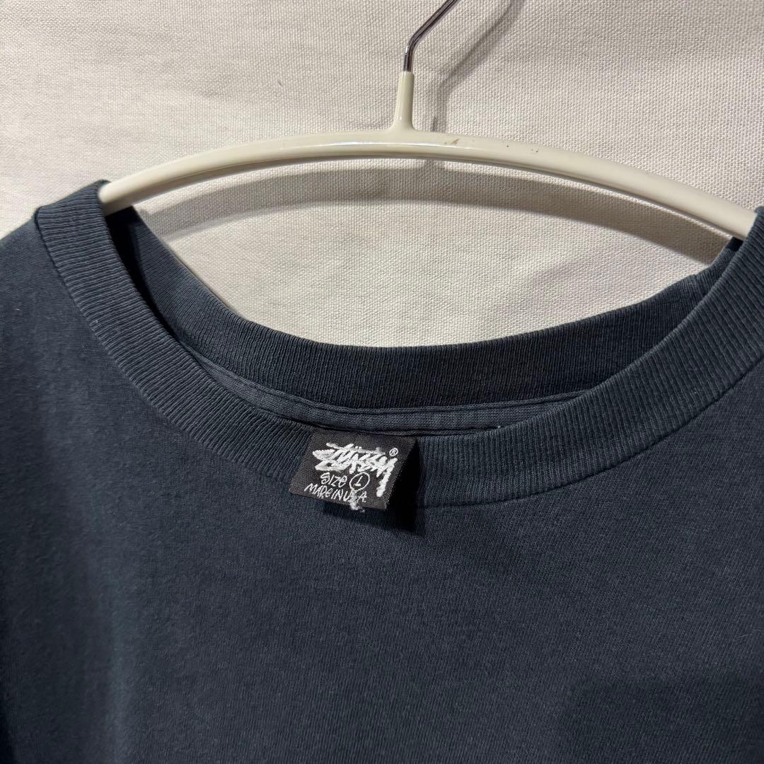 80s OLD STUSSY Tシャツ 折れクラウン 黒タグ後期 USA製