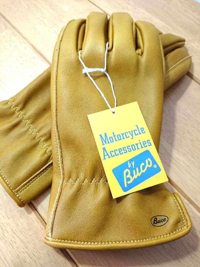 ブコ ホースハイド MOTORCYCLE GLOVE YELLOW 8½