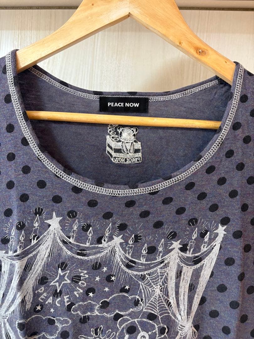 PEACE NOW 希少品　ドット柄Tシャツ 半袖
