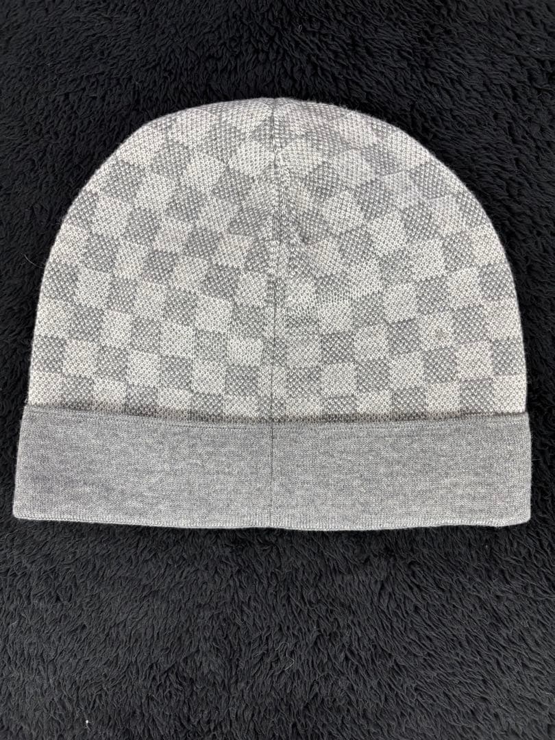LOUIS VUITTON ルイヴィトン ダミエ ニット帽 ビーニー グレー系