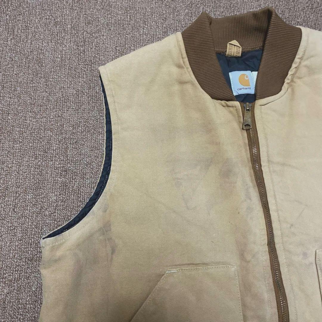 ヴィンテージ Carhartt カーハート ダック ベスト USA製 腰ゴム