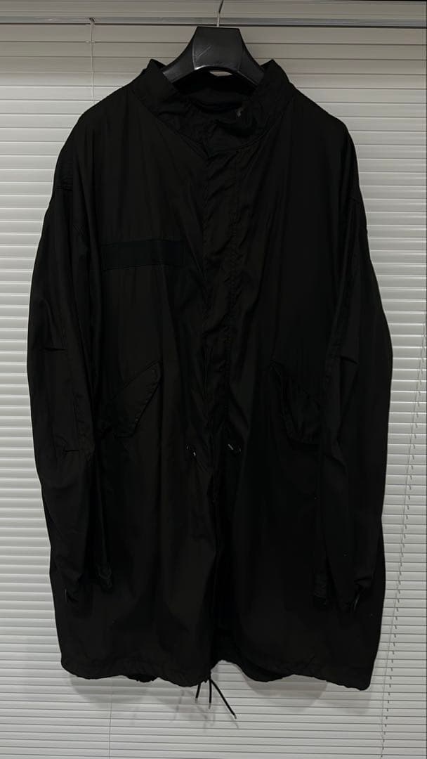 M-65フィッシュテール モッズコートシェル DEEP BLACK染め 米軍実物