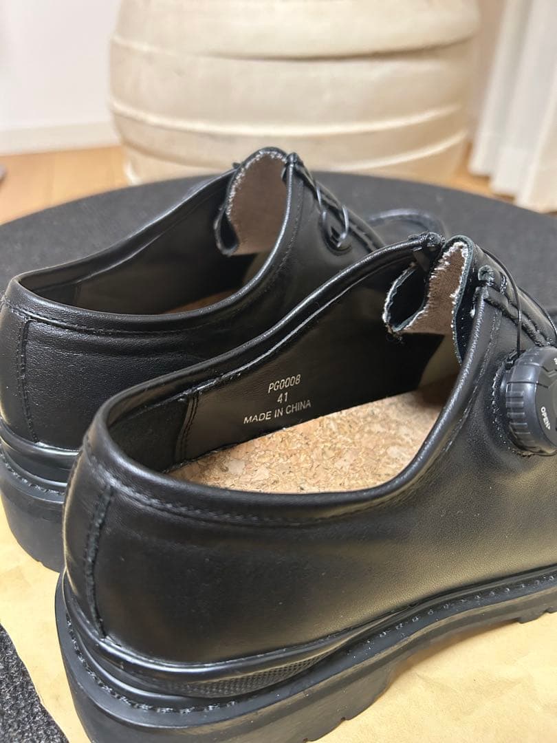 PG×StevenAlan KNOCK BLACK LEATHER 41サイズ